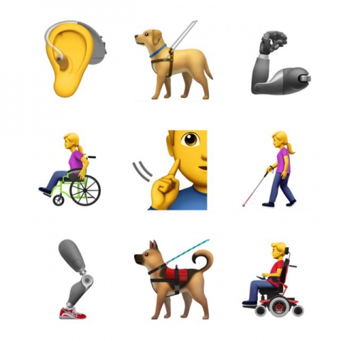 Apple lanceert nieuwe emoji's rond handicap